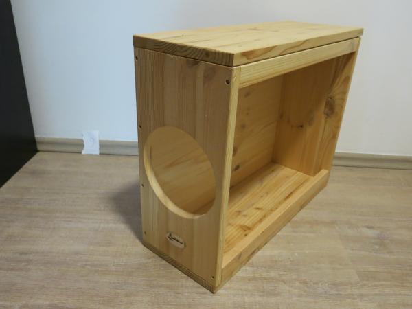 Buddelpassage kurz, offene Seite rechts, Klarlack (Retoure)